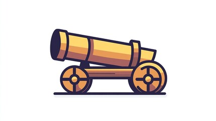 3d render of an old cannon
