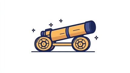 old car on white background