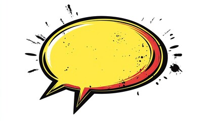 grunge speech bubble with grunge effect