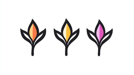 vector set of leaves