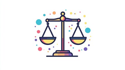 scales of justice and law