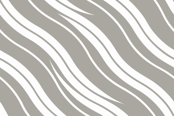 Gray and white wavy stripes pattern abstract background