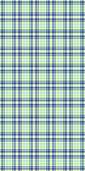 Poster seamless background pattern, scrapbooking check tartan fabric. Household plaid textile vector texture in light and blue colors.