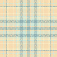 Elegant pastel plaid pattern in soft peach and blue hues. Perfect for textile design, website backgrounds, or crafting projects.  Subtle herringbone weave adds texture and visual interest.
