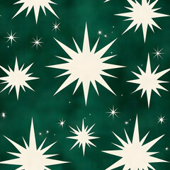 Green Abstract Starburst Background Illustration