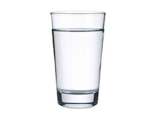 glass of water isolated 
