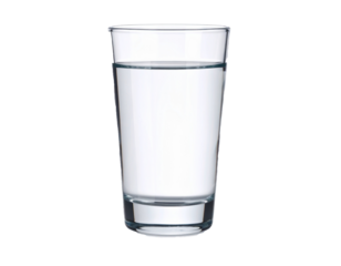 glass of water isolated 