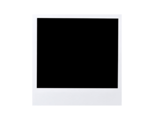 Polaroid photo frame isolated 