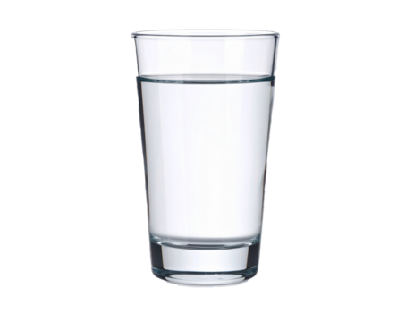 glass of water isolated 