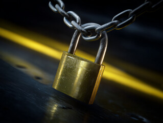 padlock and chain