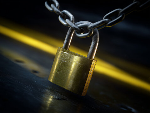 padlock and chain