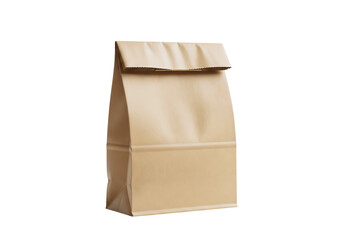 brown paper bag lunch bag delivery bag takeout bag grocery bag  isolated on transparent background
