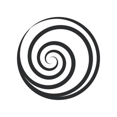 Naklejka premium Abstract Spiral Icon – Modern Minimal Vector Design