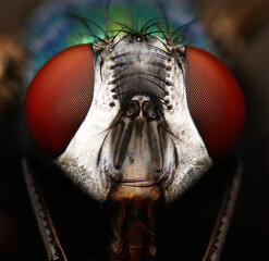 Fly close up in macro