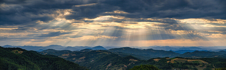 Sunrise over the mountains