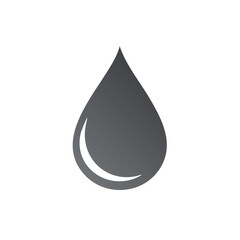 Abstract Droplet Graphic Simple Illustration Style Water Liquid Icon Symbol