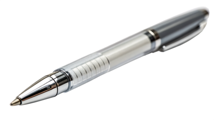 Pen ballpoint pen isolated on white background PNG. AI GENERATED.