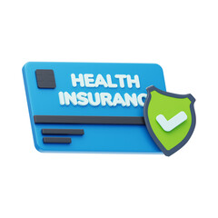Medical identity card high quality 3d rendering