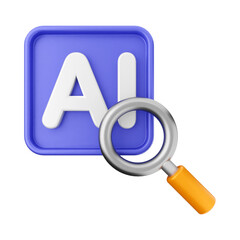 3D AI With search icon 
