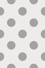 Gray Circles Pattern on White Background polka dot seamless