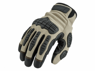 Protective work glove with reinforced padding
