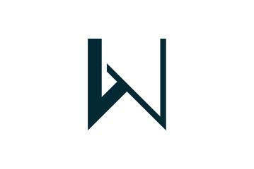 Minimalist Letter W Logo Design A Modern Monogram Concept for Company Branding, Suitable for Various Businesses