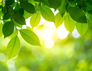 Lush green leaves bathed in sunlight (1)