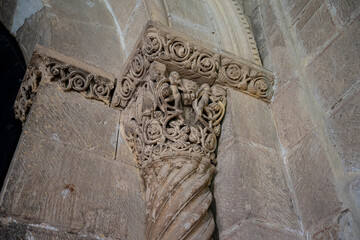 Ornate Stone Carving in Historic Architecture