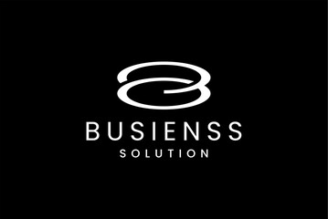 Modern Minimalist Business Solutions Logo Design