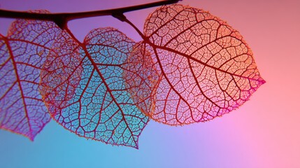 Close-up view of delicate, translucent leaves.