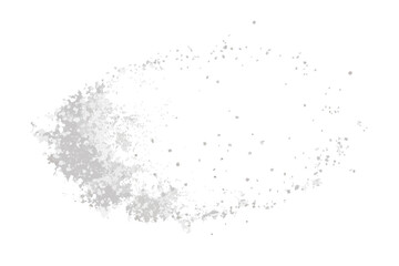 Fototapeta premium Scattered white particles on a black background