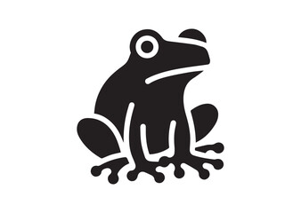 Frog silhouette vector illustrator