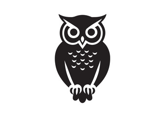 Obraz premium Owl silhouette vector illustrator