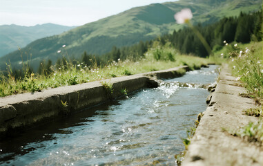 mountain stream in the mountains