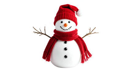 Festive Snowman with Winter Holiday.