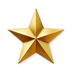gold star isolated on white