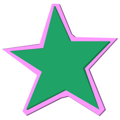 Star cutouts collage paper