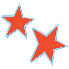 Star cutouts collage paper