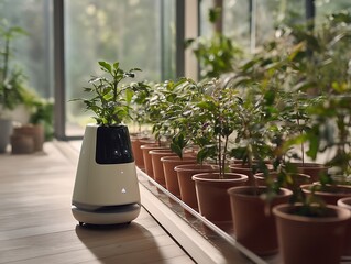 Smart Potted Plant Care Automated System Indoor Gardening Technology