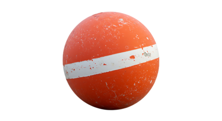 Orange Buoy Isolated on Transparent Background
