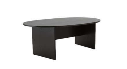 Oval Conference Table Isolated on Transparent Background