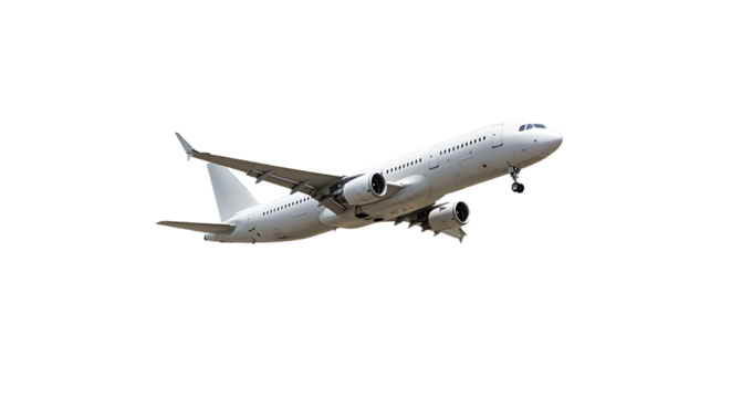 Airplane Isolated on Transparent Background