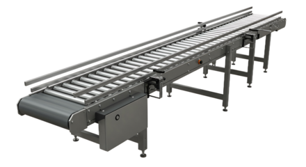 Conveyor Belt Isolated on Transparent Background