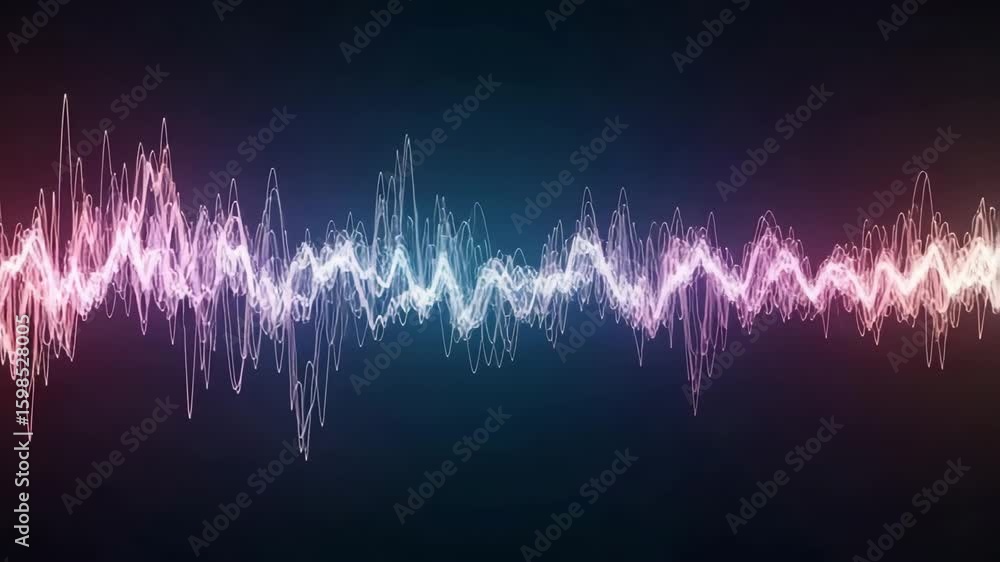 Poster audio spectrum visualizer sound wave frequency music equalizer waves waveform pulse beat rhythm
