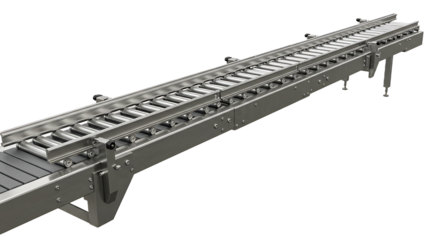 Conveyor System Isolated on Transparent Background