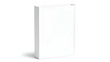 White rectangular planter with isolated.