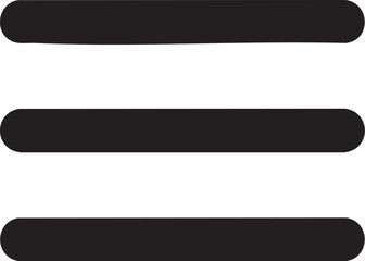 Obraz premium Minimal Flat Design Menu Icon - ミニマルフラットデザインのメニューアイコン