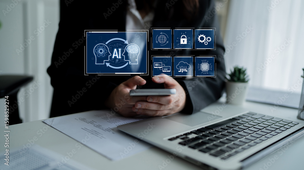 Poster ai system integration improves artificial intelligence platform. ai system integration enhances auto