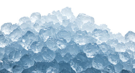 Crushed Ice Isolated on Transparent Background