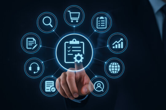 Business and technology concept illustration - Powered by Adobe